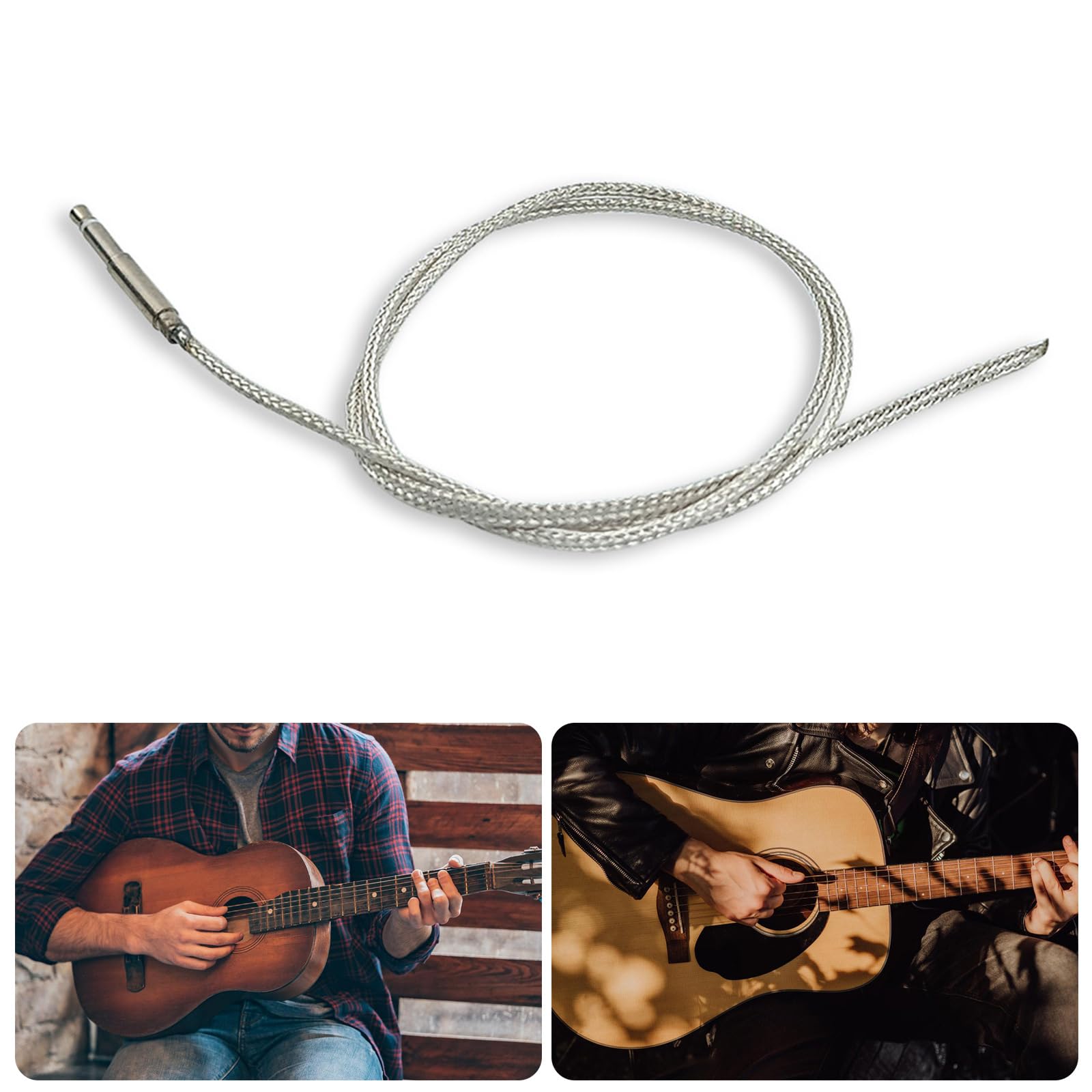 HUANGTNG Acoustic Guitar Pickup Stick Soft Strips Piezo Bridge Pickup Under Bridge Saddles Pickup for Acoustic or Classical Guita