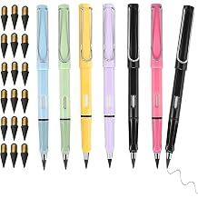 Everlast Pencil Eternal Infinity Pencil Forever Inkless Pencil Technology Writing Pencils with 30 Nib for School Office