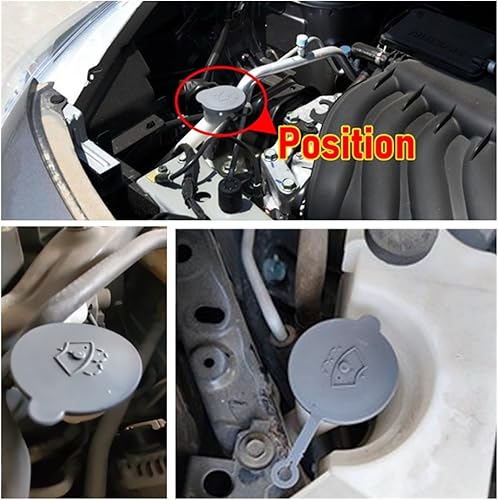 Miniatura 6 de jfqm - Tapa de depósito de líquido para limpiaparabrisas para Nissan Qashqai, ajuste para X-TRAIL, ajuste para marzo, accesorios de estilo Sunny Car