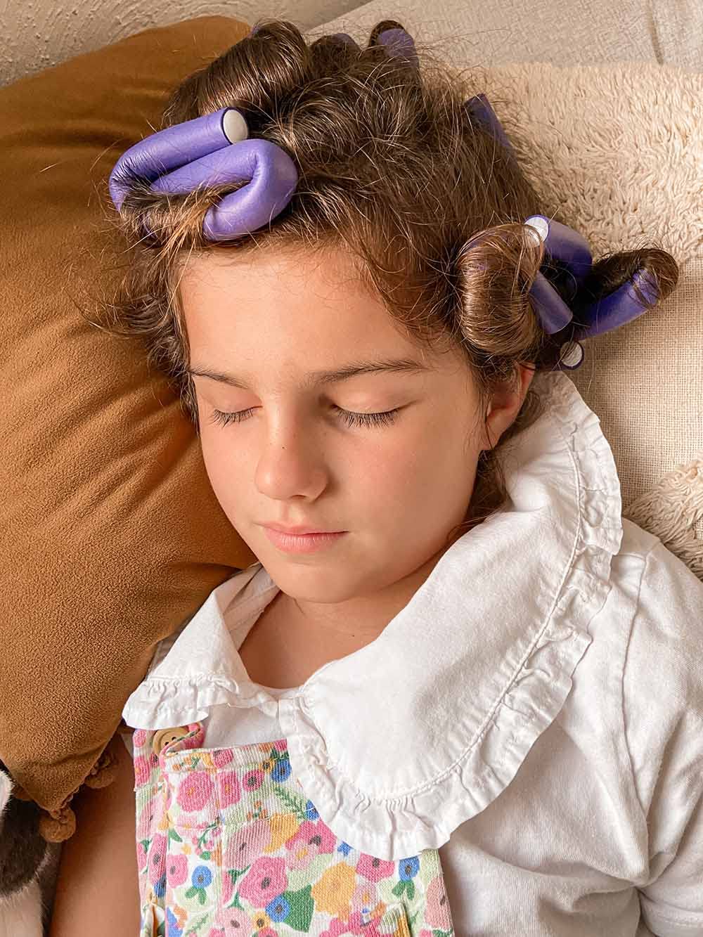 40pcs Heatless Curls Overnight Flexible Curling Rods Twist Hair Flexi Rods Magic Heatless Hair Curlers 9.45' x 0.55' for Women Girls Convenient Overnight Styling without Damage