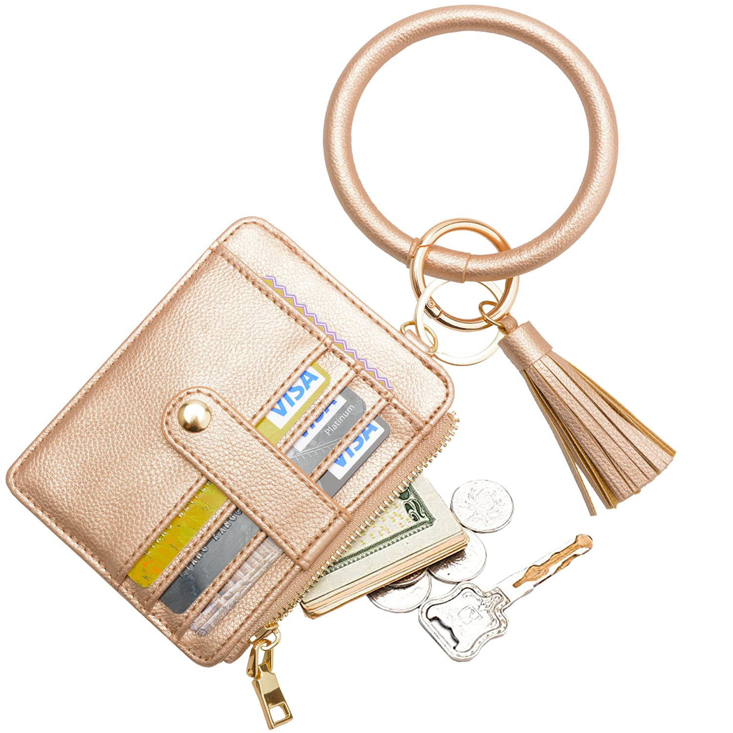 Coolanssilicone Bracelet Wristlet Wallet Credit Card Holder Rfid