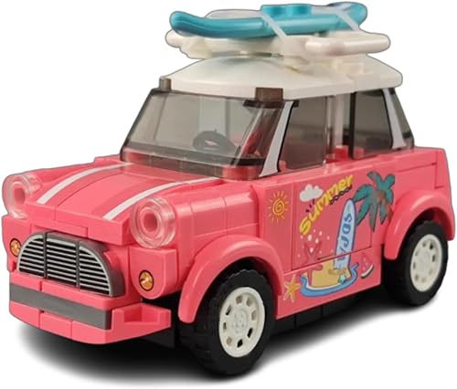 Miniatura 3 de General Jim's Roadster Cars - Juego de 4 increíbles miniautos de 480 piezas, bloques de construcción modulares muy detallados, juego o modelos de