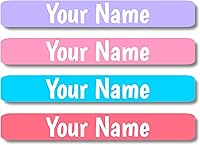 Vista 103 de Lovable Labels - 120 Etiquetas infantiles personalizadas, impermeables, aptas para lavavajillas, se pegan y despegan, son ideales