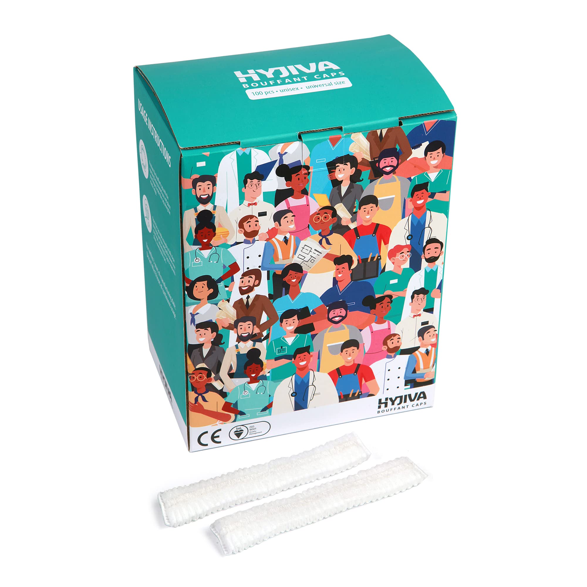 Hyjiva Disposable Bouffant Cap - 10 gsm, Non-woven Fabric, 100 pcs - Stretchable Head Cover for Hospital/Factory/Kitchen (18-inch, White) (B08RJWM63Q) Amazon Price History, Amazon Price Tracker