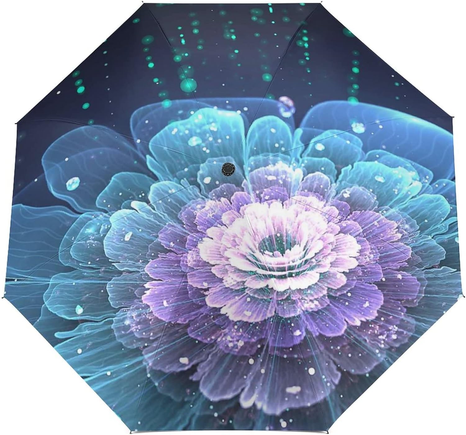 逆さ傘 星空 花 紫の花 おとぎ話の世界 逆折り式傘 折りたたみ傘 濡れない傘 手離れC型手元 耐風 撥水加工 晴雨兼用 軽量 折り