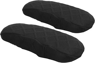 GALPADA Funda Protectora Elástica para Reposabrazos de Silla de Oficina Cubierta Reutilizable de Antideslizante y Lavable de Color Negro para Protección contra Manchas y Arañazos