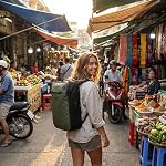 COR Surf Travel Backpack | Flight Approved Carry On Laptop Backpack with Secret Passport Pockets | The Island Hopper