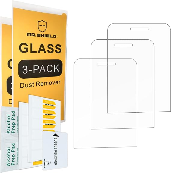 Mr.Shield Screen Protector for Nokia 6300 4G Tempered Glass 3-Pack Japanese Glass Hardness