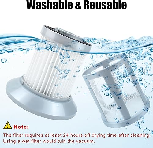 Miniatura 4 de 2 filtros 2156A compatibles con aspiradoras BISSELL 2156, 2156A, 2156E, 1665, 16652, 1665W Zing, repuesto para 1613056