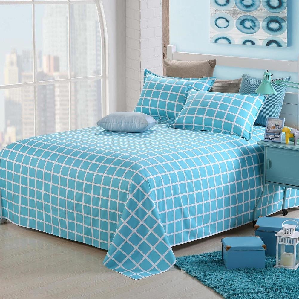 Linge de sergé de coton matelassé chaud pour lit double 250x230cm imprimé dessin animé