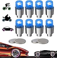 Vista 17 de 20 Pack de tapas de válvula de luz LED para neumáticos de coche, ruedas y conjuntos, luces de neumáticos de bicicleta, motocicleta, luz de válvula