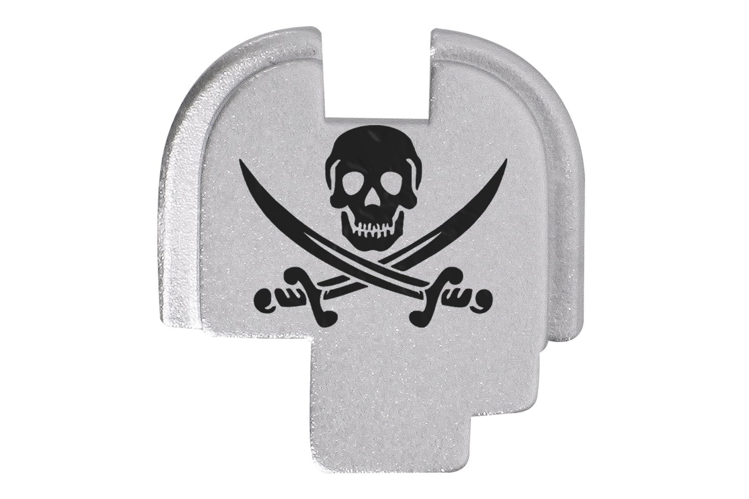 NDZ PerformanceRear Slide Cover Back Plate for Springfield Armory XDS 9MM .40 S&W .45 ACP Laser Engraved Anodized Aluminum in Silver - Choose Design