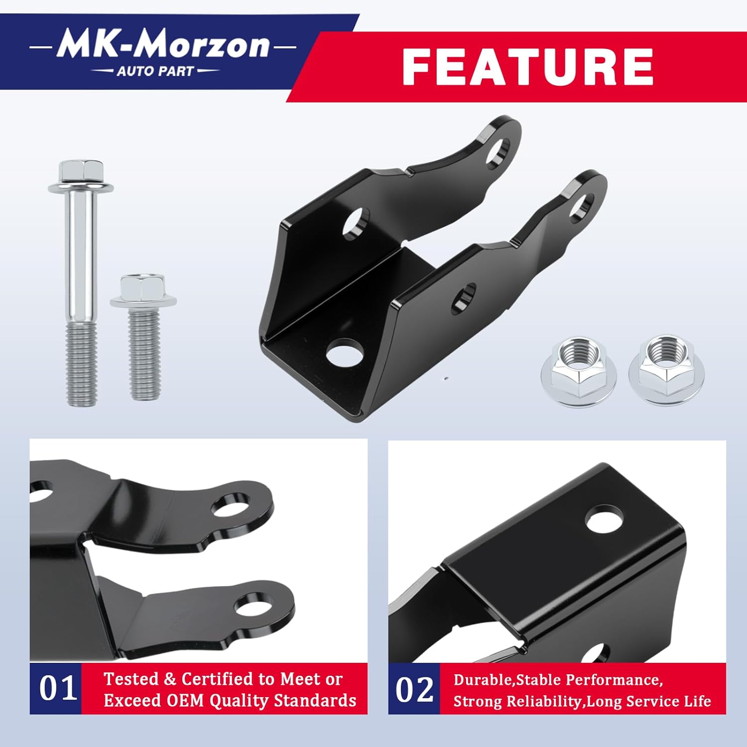 Rear Drop Shock Extenders Extensions for Lowering Trucks Kit Compatible with 1975-1987 Chevy C10 C15 GMC C15 C1500