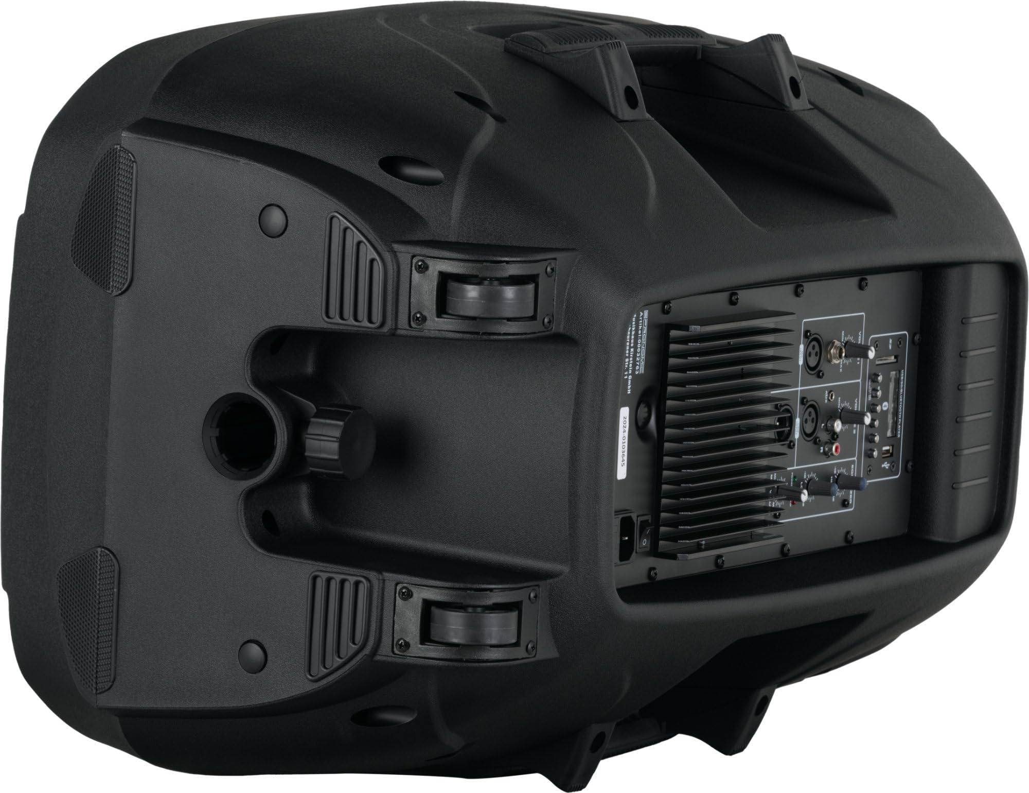 Pronomic 218S-215A Impianto PA Attivo - set PA attivo con 2x subwoofer da 18" e 2x satelliti da 15" - 1000 watt potenza totale (RMS) - include tubi distanziatori e cavi da 2,5 m