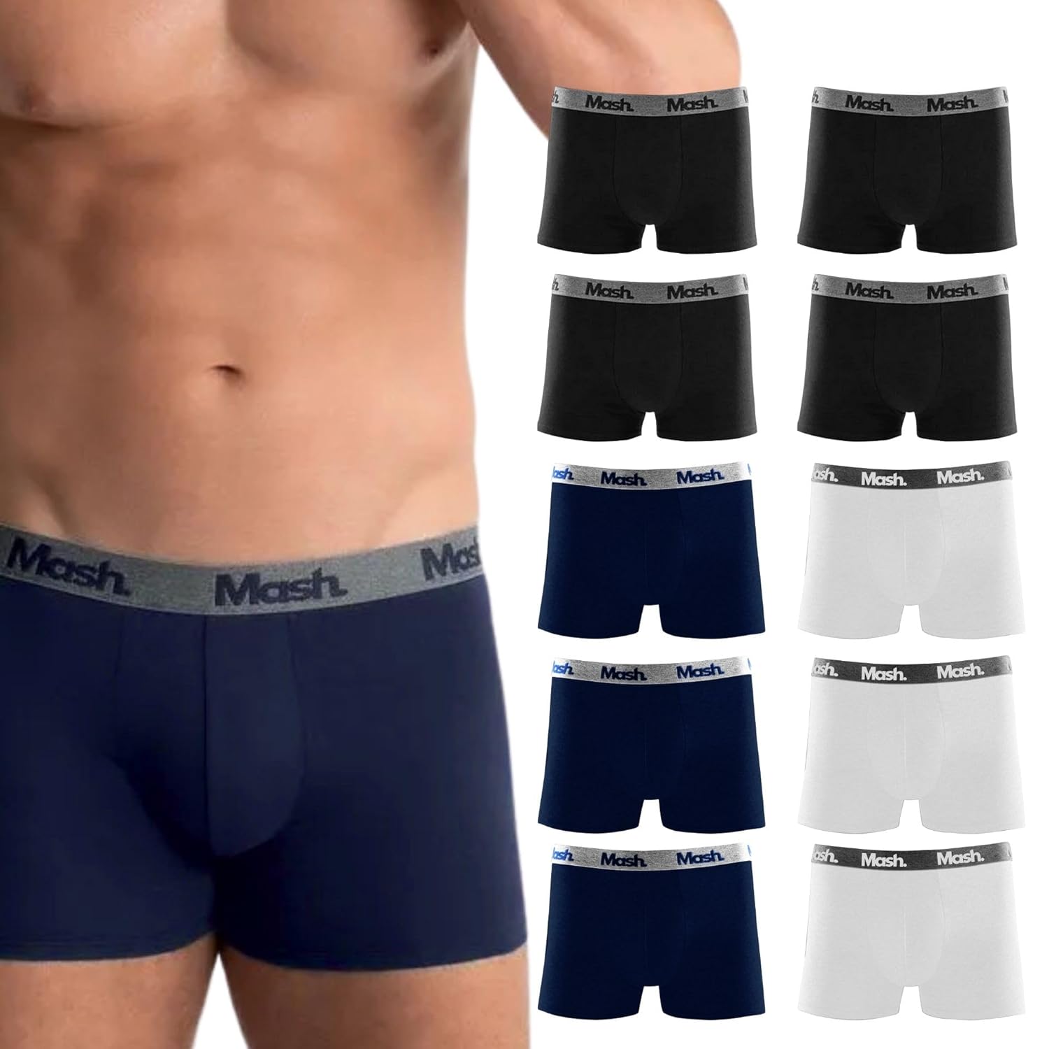 Kit 10 Cuecas Boxer MashMasculino em promoção! Veja a oferta e mais achadinhos de Moda íntima 3 Hoje é o melhor dia para comprar Kit 10 Cuecas Boxer MashMasculino com aquele preço maroto! Promoção! Aproveite a oferta! 3