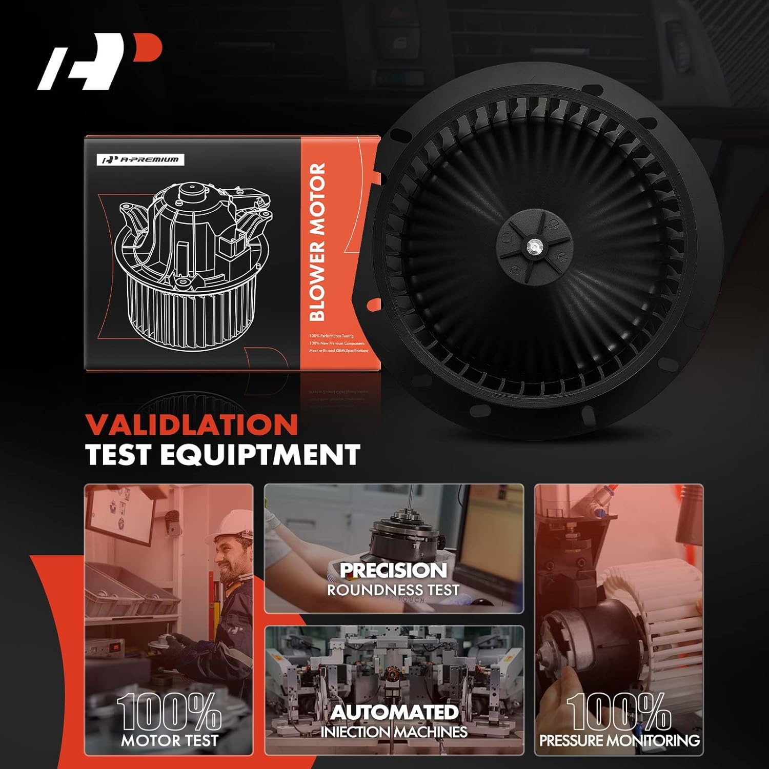 A-Premium Front HVAC Heater Blower Motor Compatible with Ford Ranger, Explorer, Explorer Sport Trac, Explorer Sport & Mazda B3000, B2300, B2500, B4000 & Mercury Mountaineer, with Fan Cage