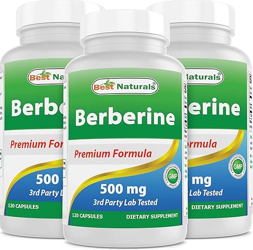 Miniatura 1 de Best Naturals Berberina 500mg 120 cápsulas  Apoya la función inmunológica, cardiovascular y gastrointestinal (120 unidades (paquete de 3))