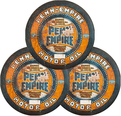 Miniatura 335 de Brotherhood Letrero de gas vintage de reproducción de letreros de metal vintage, letrero redondo de metal para garaje y hogar, 8 pulgadas de Nourse