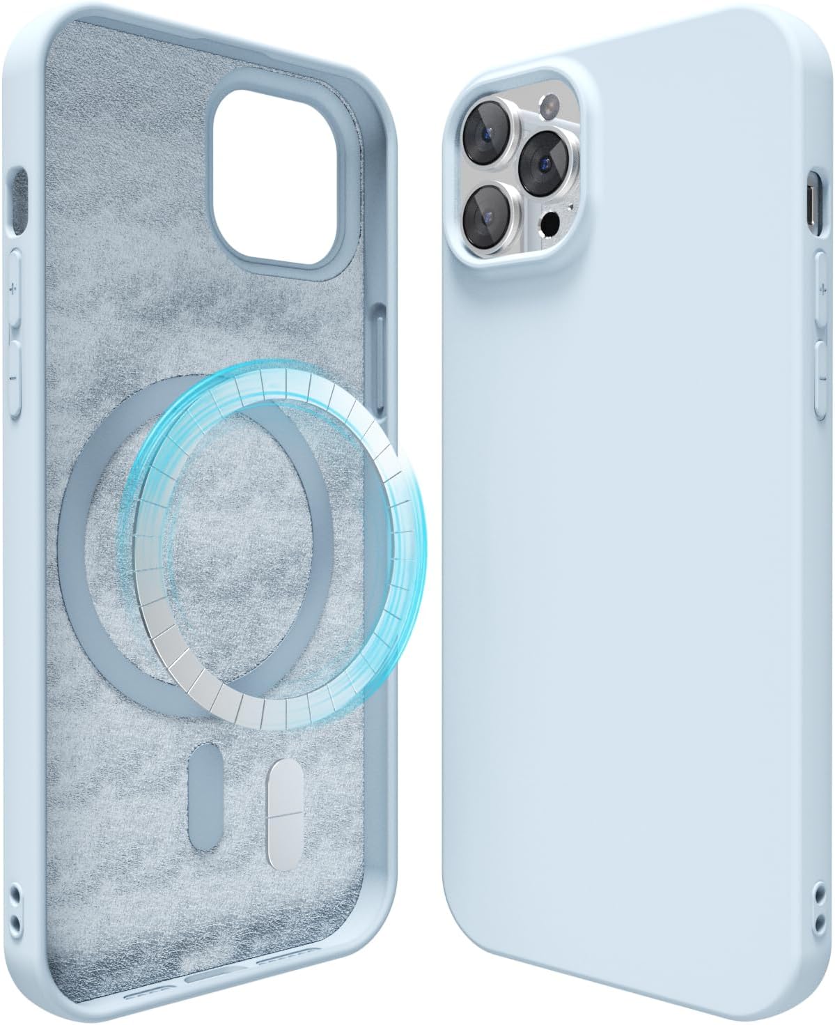 oakxco Custodia Magnetica Silicone per iPhone 16 Pro Max Cover, Compatibile con Ricarica Wireless Magsafe, Sottile Gel di Gomma Morbida, Carina e Trendy Copertura Rigida, Prugna Bordeaux
