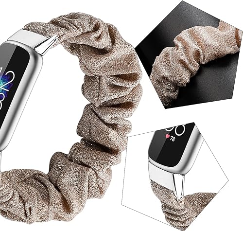 Miniatura 2 de Correas elásticas compatibles con Fitbit Luxe Bands, pulsera elástica de tela suave de repuesto para Fitbit Luxe Fitness Tracker, pequeñagrande