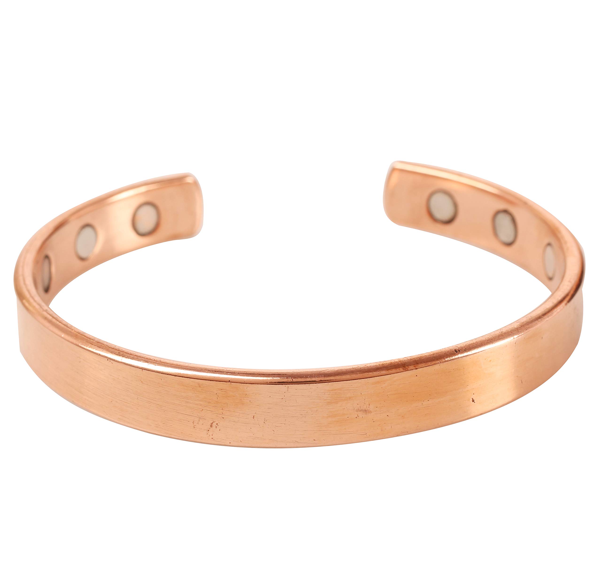 Touchstone NEW Indian Bollywood Desire Superbly Handcrafted Meditation Fantastic Magnetic Healing Peace Chakra Yoga Openable Free Size Copper Bracelet In Natural Tone Women and Men. (B085RW9BSL) Amazon Price History, Amazon Price Tracker