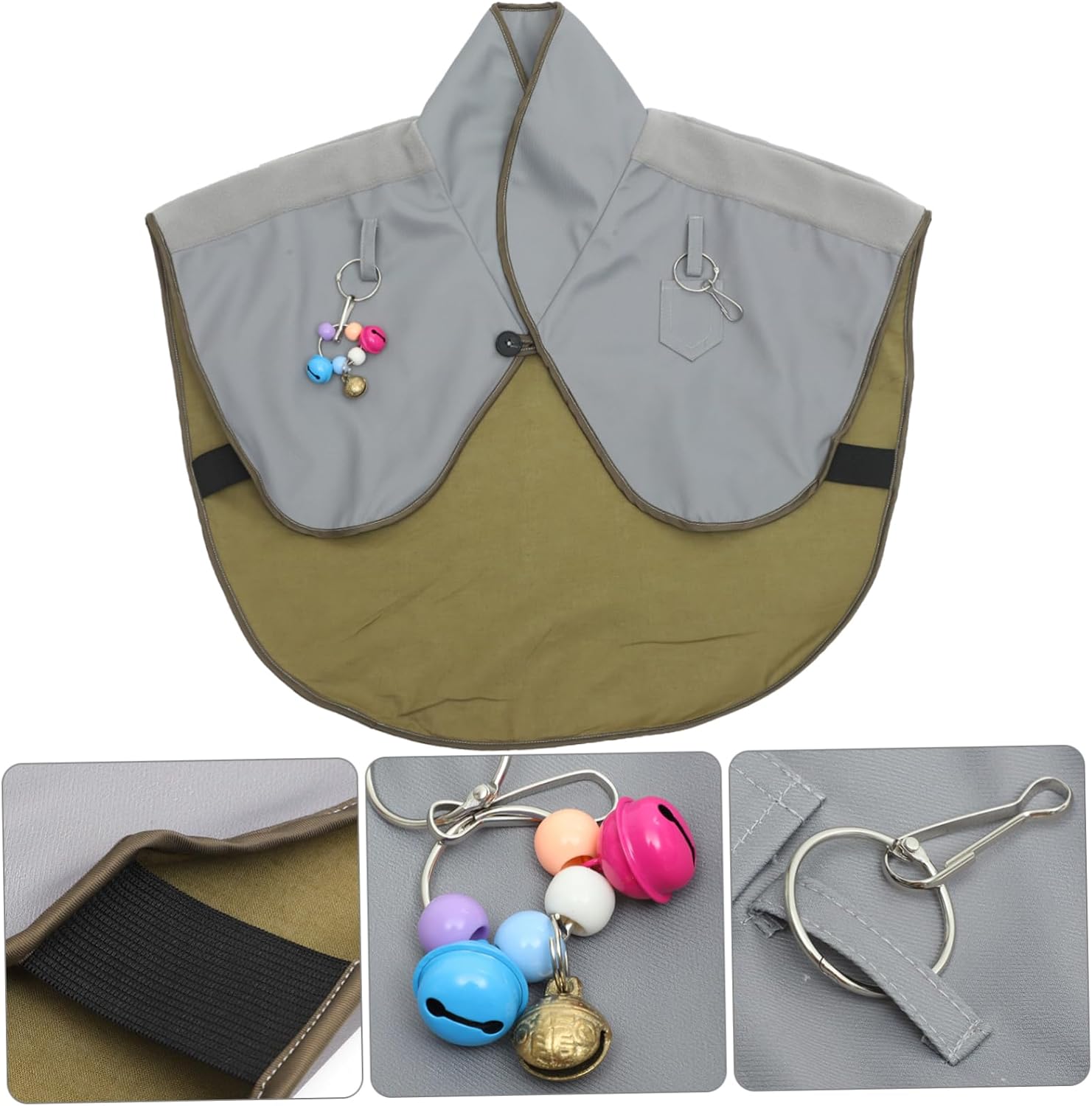 GANAZONO Waterproof Shoulder Pad for Birds Parrot -Scratch Protector Shawl Cotton Material Bird Diaper Shawl