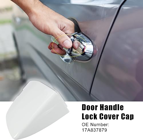 Miniatura 2 de ACROPIX Funda para manilla de puerta exterior delantera izquierda para Volkswagen Jetta, 1 unidad, color blanco