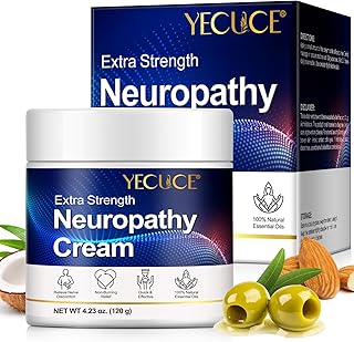 Crema Extrafuerte para Neuropatía y Dolor Muscular, 120g, Alivio Natural de Pies, Manos, Piernas y Espalda, con Jengibre y Aceites Esenciales, Fórmula Calmante para Molestias Nerviosas y Articulares