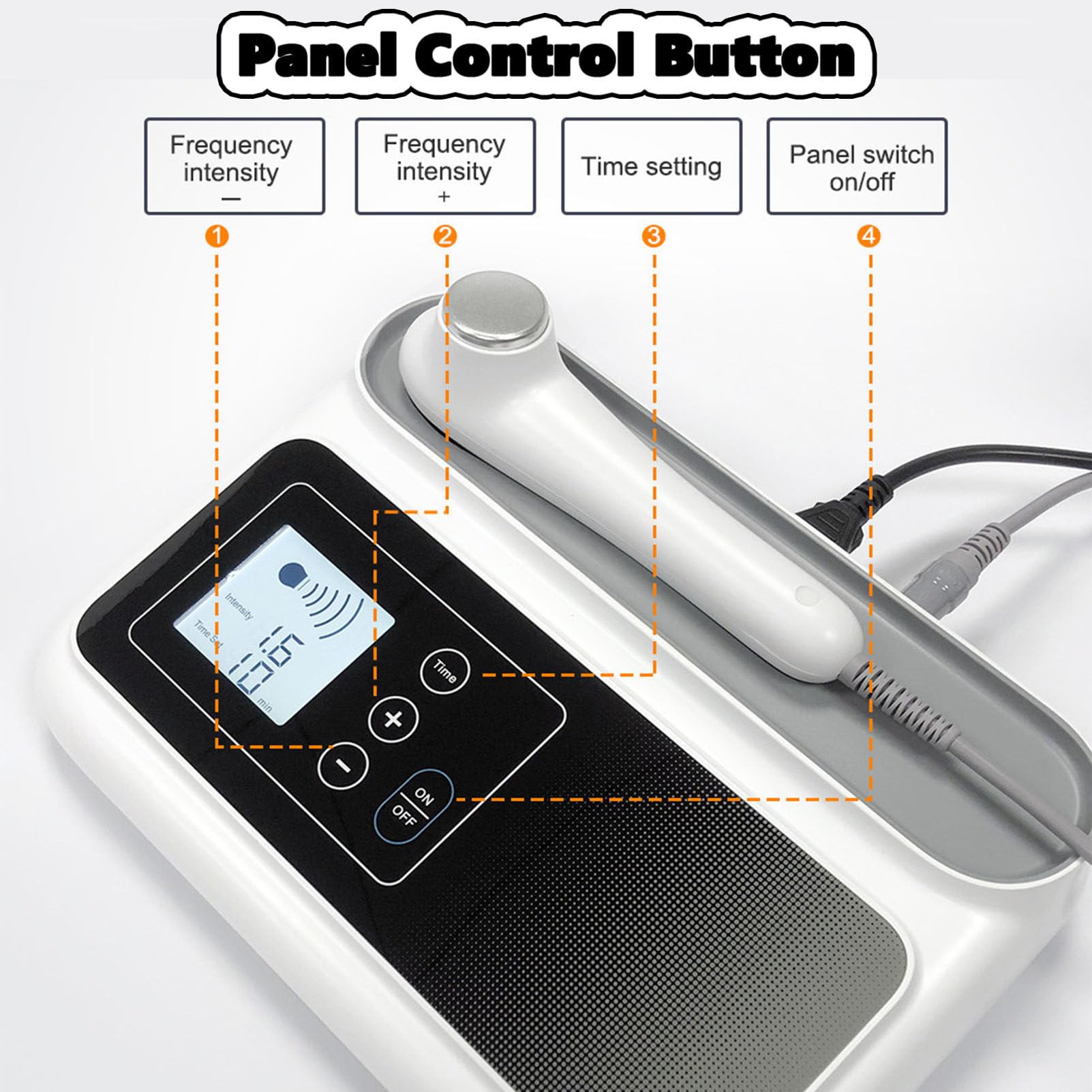Máquina de Terapia ultrasónica para aliviar el Dolor, Equipo de Fisioterapia portátil de Uso doméstico con Control táctil para Rodillas, Hombros, Zona Lumbar, Brazos y Cuello, Temporizador