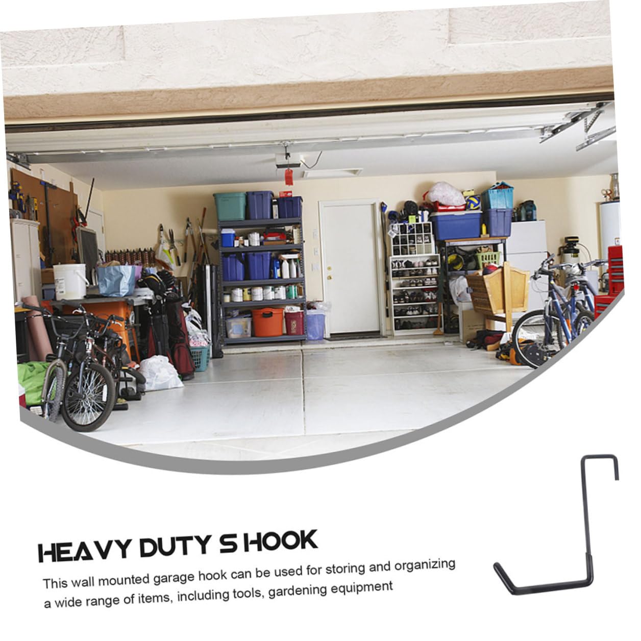 6stücke Wandhaken für Garage Aufbewahrungshaken für Werkzeugaufbewahrung Robuste Garagenhaken für Schaufeln und Sportgeräte Einfache Montage ohne Bohren Stabile Wandhalterung
