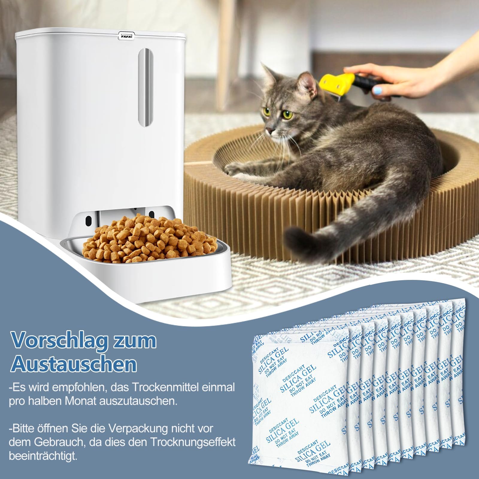 Haliya Petkit Lot de 10 pièces de déshydratant pour mangeoires automatiques pour chats et chiens 5 l