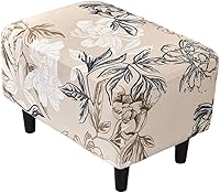 Vista 41 de Eco-Ancheng Funda elástica para silla, funda otomana rectangular de almacenamiento, funda otomana para reposapiés, fundas otomanas para taburete