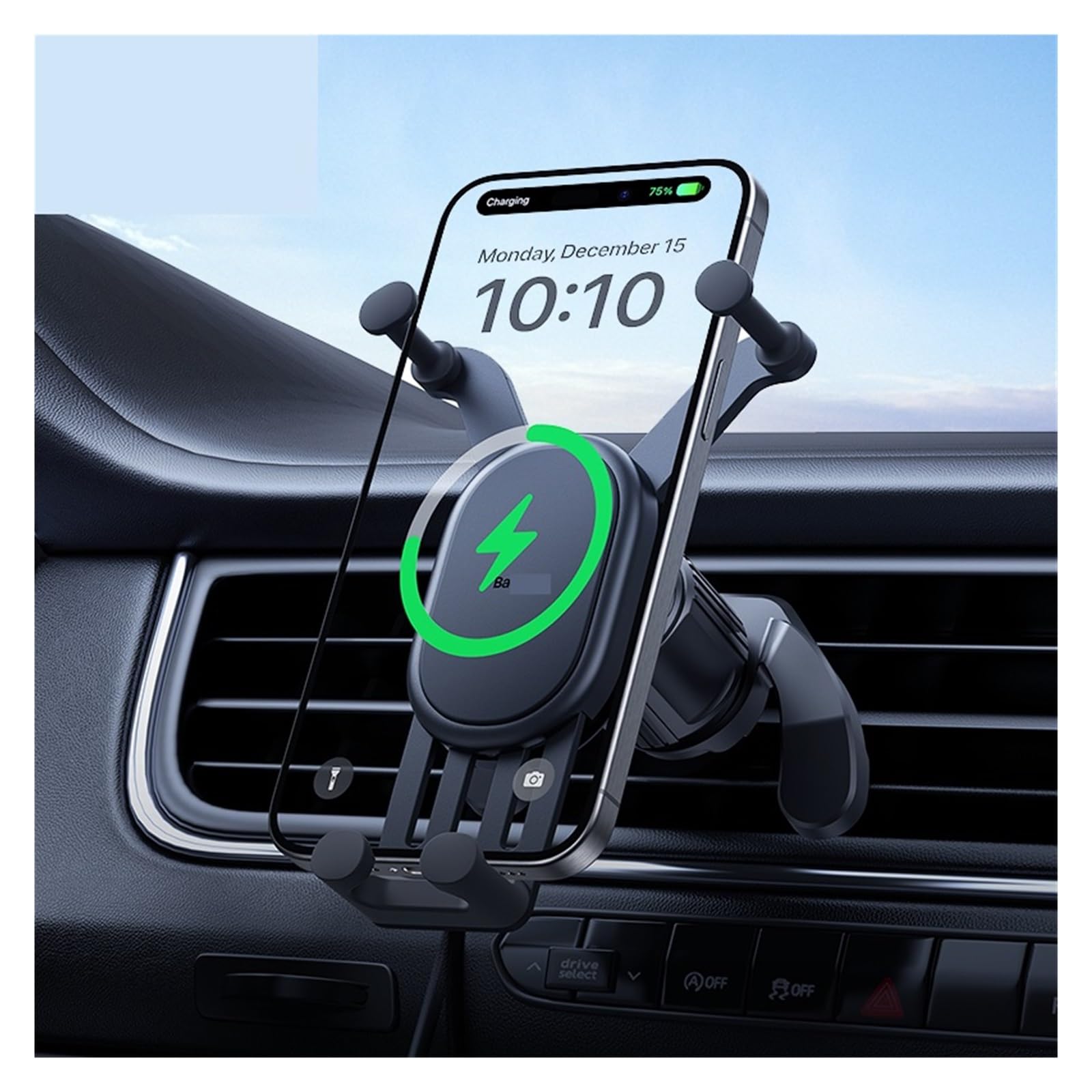Supporto Per Telefono Da Auto Caricabatterie Wireless Per Bocchette Dell'aria Ricarica Rapida