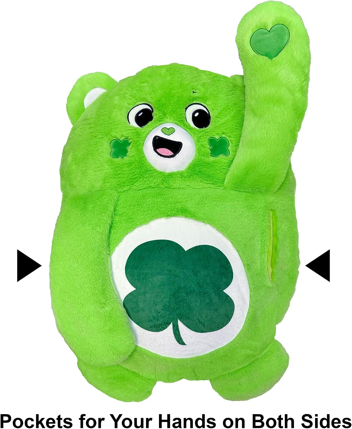 Happy Nappers Care Bears Good Luck Bear - Weighted Plush Animal Pillow Case image 2