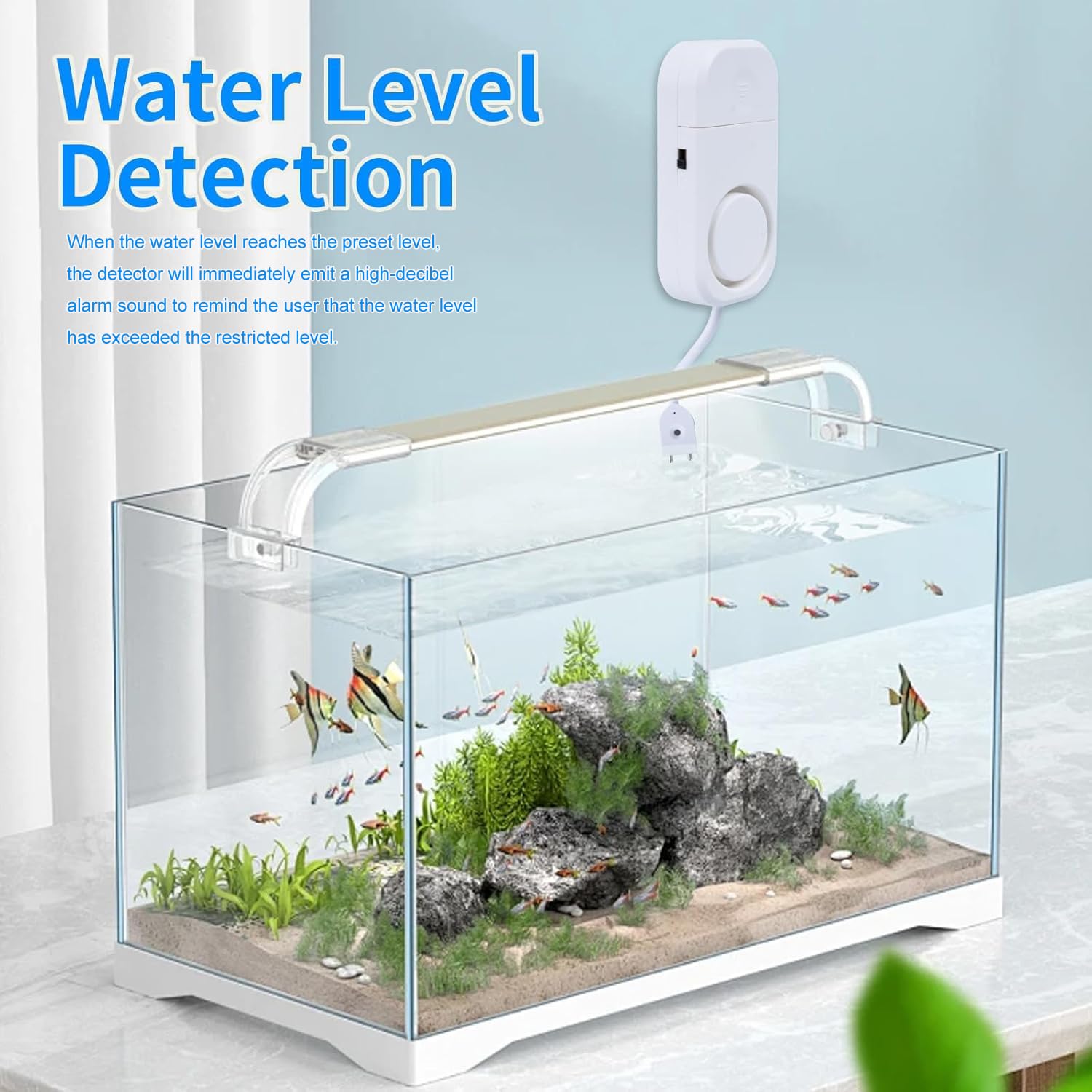 Detector inteligente de fugas de agua, alarma ajustable de 120 dB para el hogar, sensor de agua para sótano, alerta de fugas de agua, 3 unidades