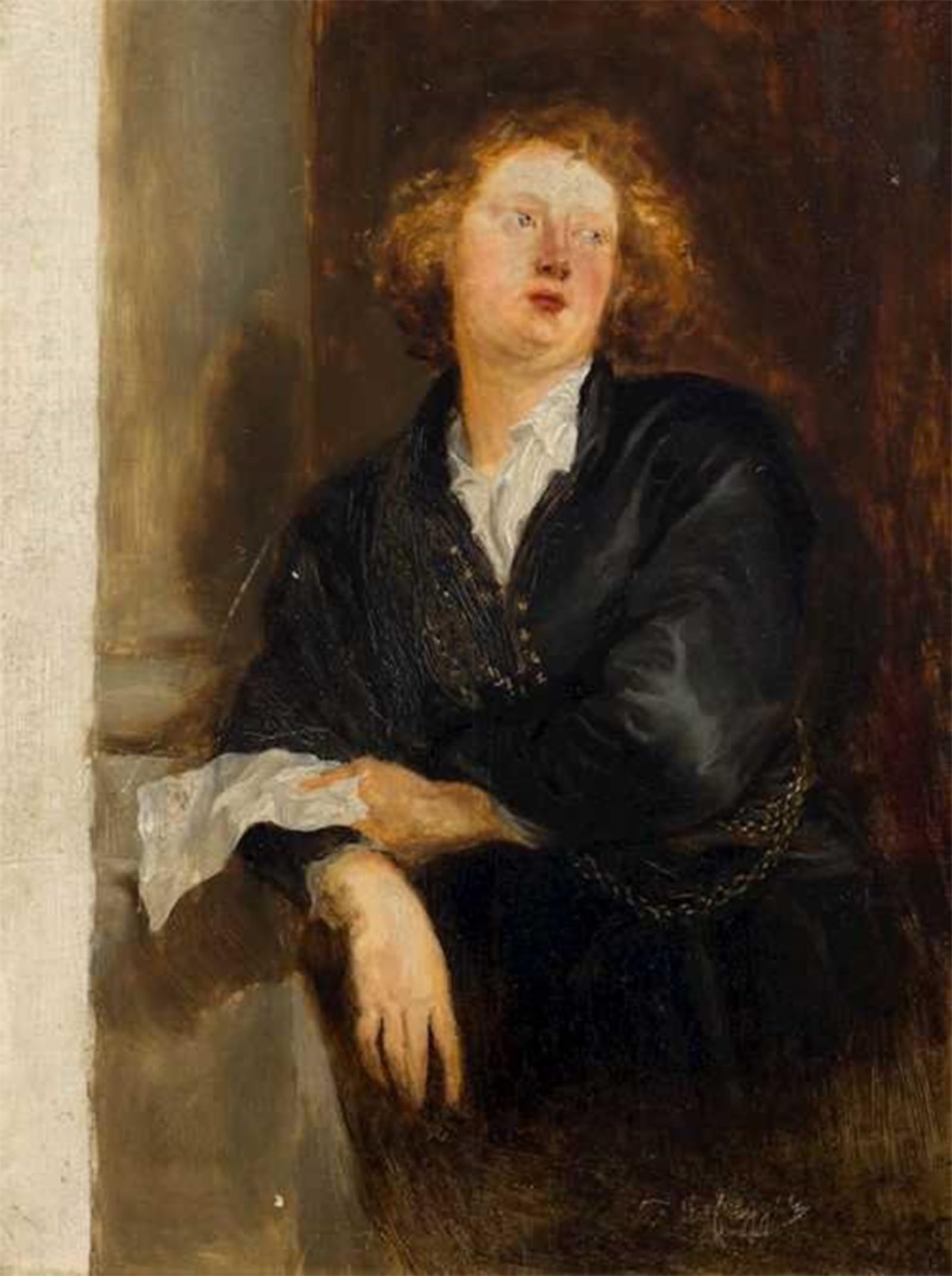 ARTXLXXBN Famous Prints Artwork Pictures Poster Painting Art Portrait Study of Hendrik Libertis After Anthony Van Dyck by Franz Defregger Artwork Landscape Pictures for Home Decor 60x90cm