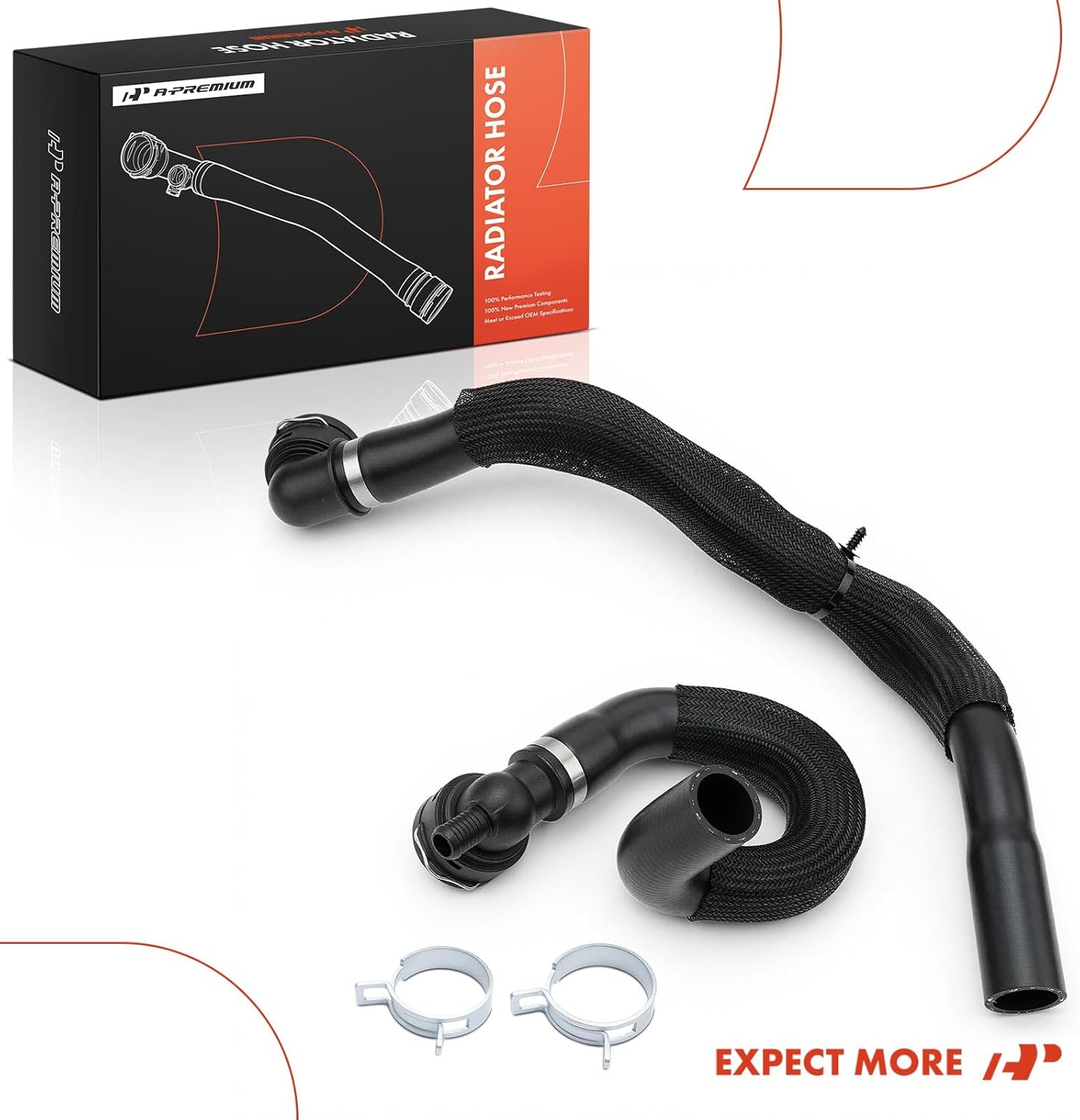 A-Premium 2-Pack Lower & Upper Radiator Hose Compatible with Ford Escape 2013 2014 2015 2016, 2.0L