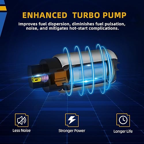 Miniatura 10 de DWVO Bomba de combustible con sensor de presión compatible con Kia Soul 14 15 2014-2015 L4 1.6L 2.0L Gas