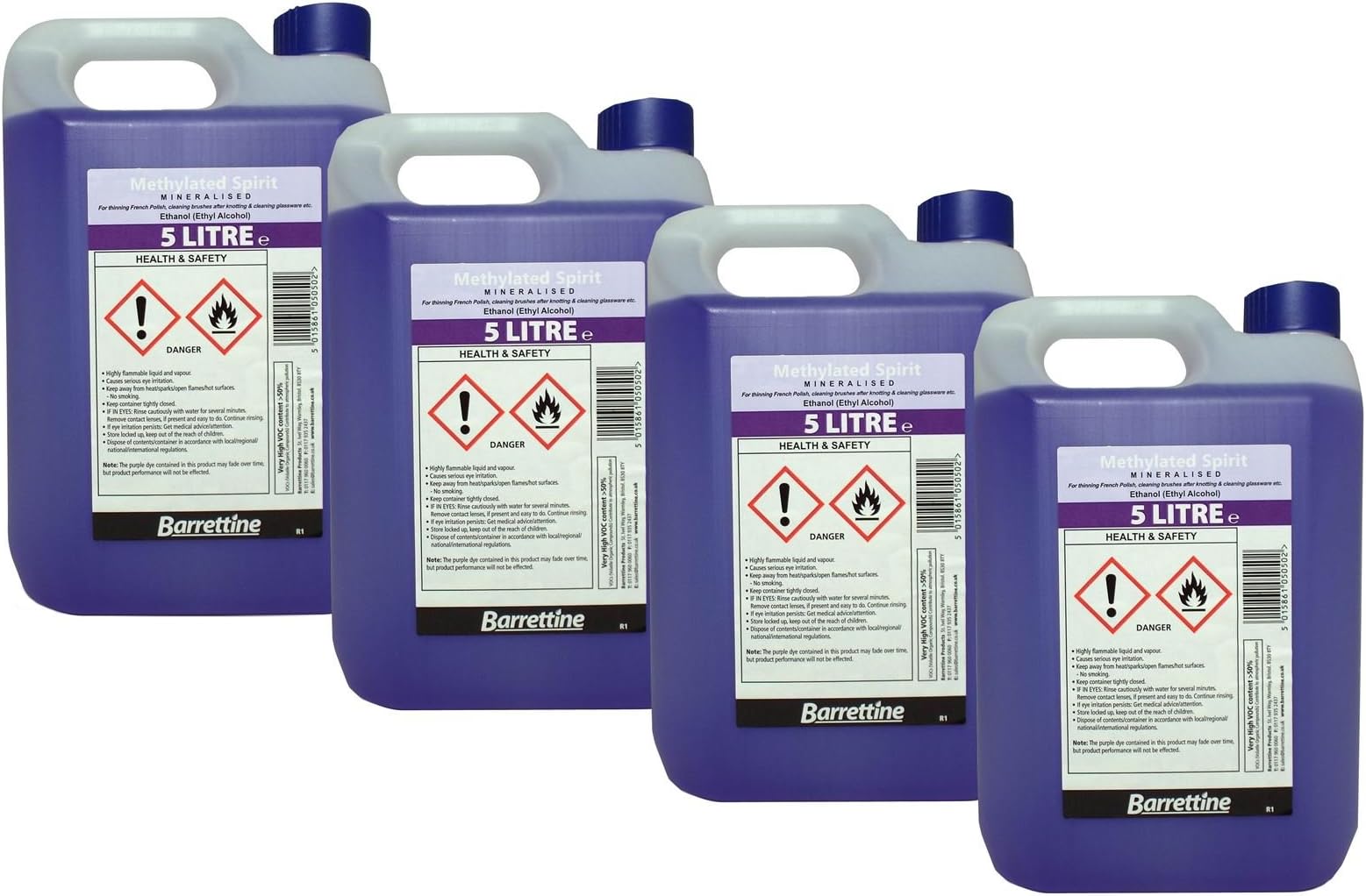 Methylated Spirits/Meths - 20 litres (4 x 5 litres)