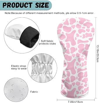 Golf Club Covers Funny Golf Accessories for Men Women Universal Driver Headcover