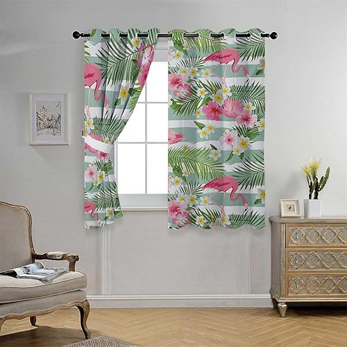 Miniatura 2 de Cortinas para Sala Elegantes Modernas - Cortinas opacas para puerta corredera corta con ojales, tela acústica de 72 pulgadas de ancho por 72