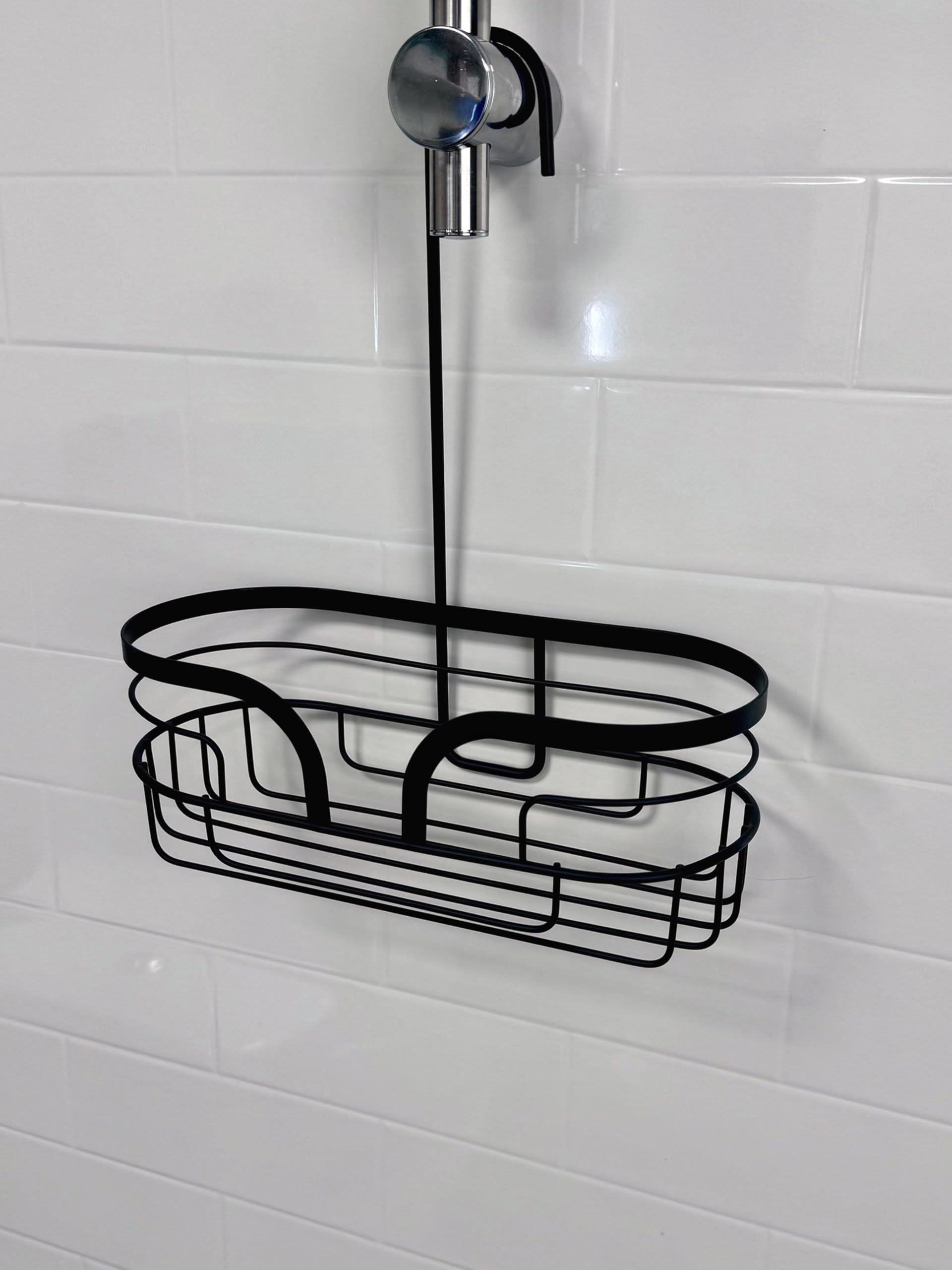 Showerdrape Dante Mini Caddy - Black - Steel - Extra Large