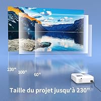 WEWATCH V53 Pro 4K WiFi Projektor, 350 ANSI Lumen, 230" Szélesvásznú Vetítés, Bluetooth, Full HD 1080P, iOS/Android Kompatibilis, Otthoni Mo 5