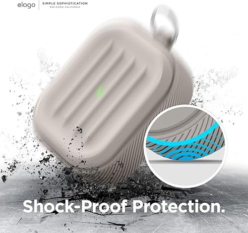 Miniatura 3 de elago Funda Armor diseñada para Apple AirPods Pro, protección resistente contra caídas, resistente a los golpes, hecha de silicona duradera patente