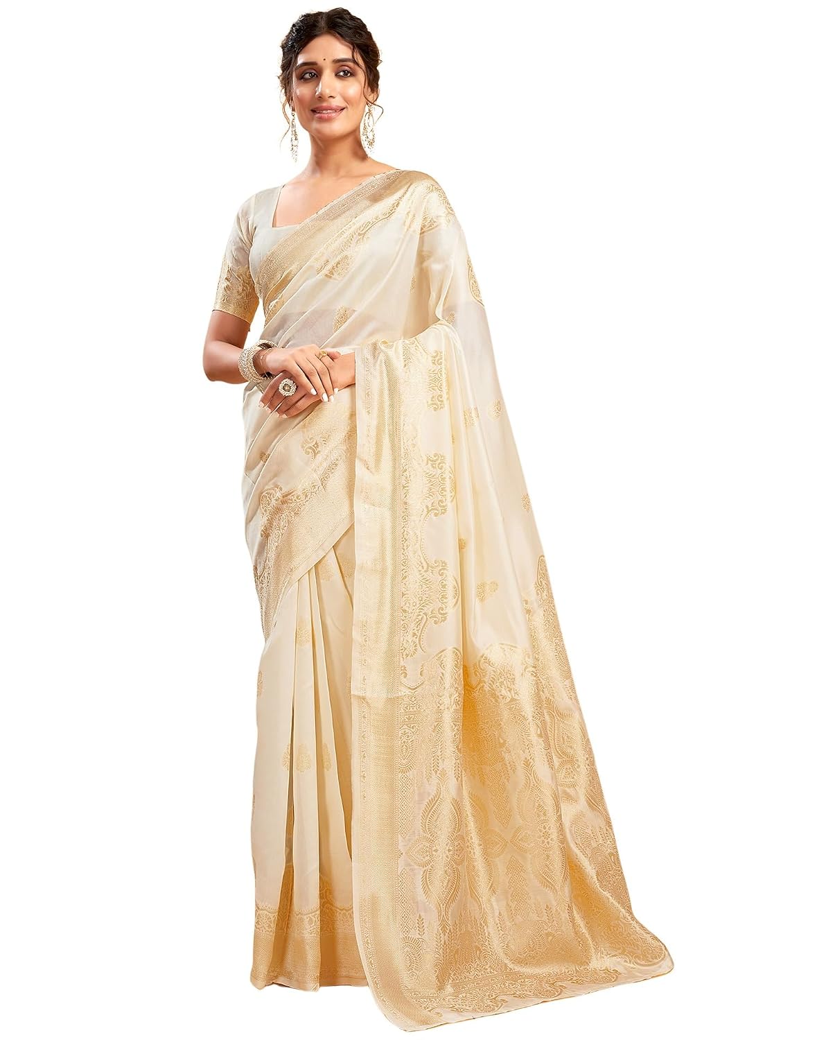 SIRIL Women's Pongal Special Soft Silk Banarasi Jacquard Saree With Unstitched Blouse Piece - Review, Price and Buying Guide