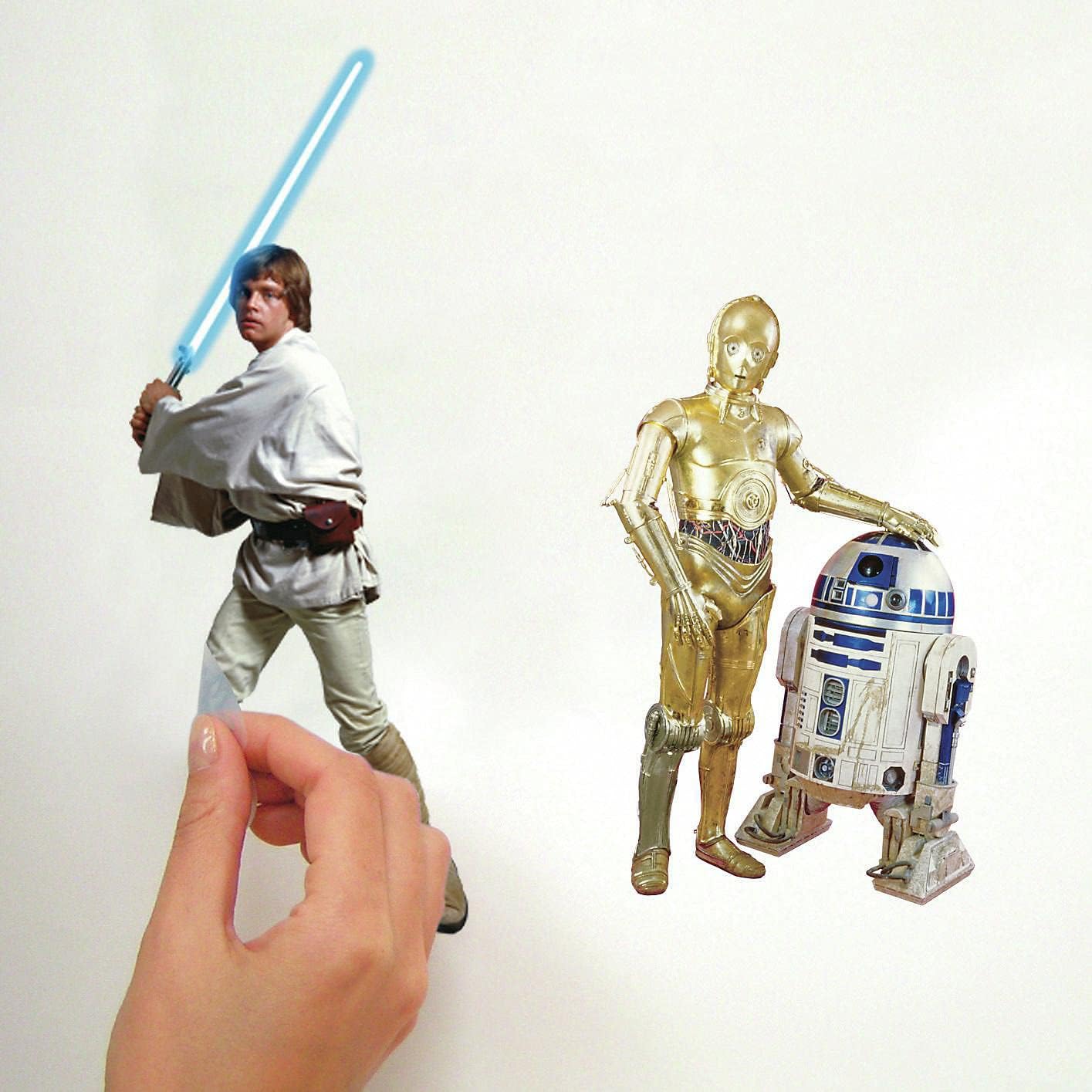 RoomMates RMK1586SCS Star Wars Classic Peel and Stick Wall Decals 1.5 " x 1.25 " to 9 " x 9 "