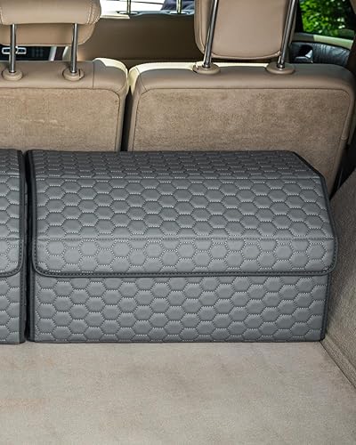 Miniatura 13 de Organizador de carga Owleys 17.7" - Bolsas de almacenamiento compactas con tapas para SUV, sedán o camión - Caja de auto duradera para artículos