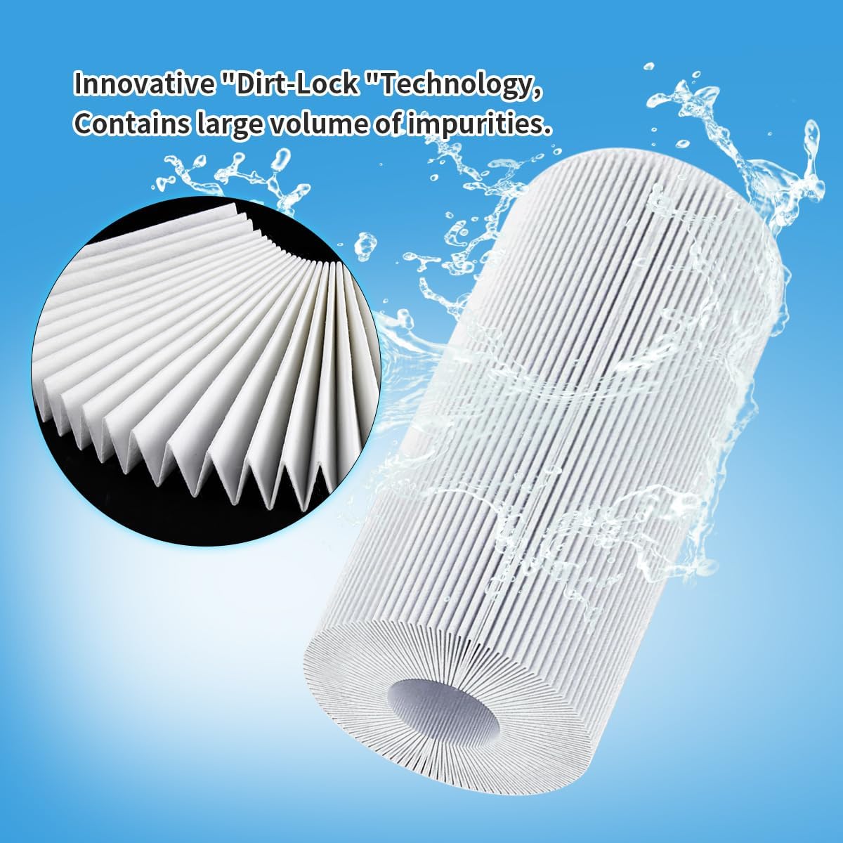 Replacement Spa Filter Compatible with Pleatco PRB50-IN,for Unicel C-4950,for Filbur FC-2390,for Guardian 413-212-02, 373045, 817-50000,3FIL1600, 17-2380, 2pcs Hot Tub Filter.