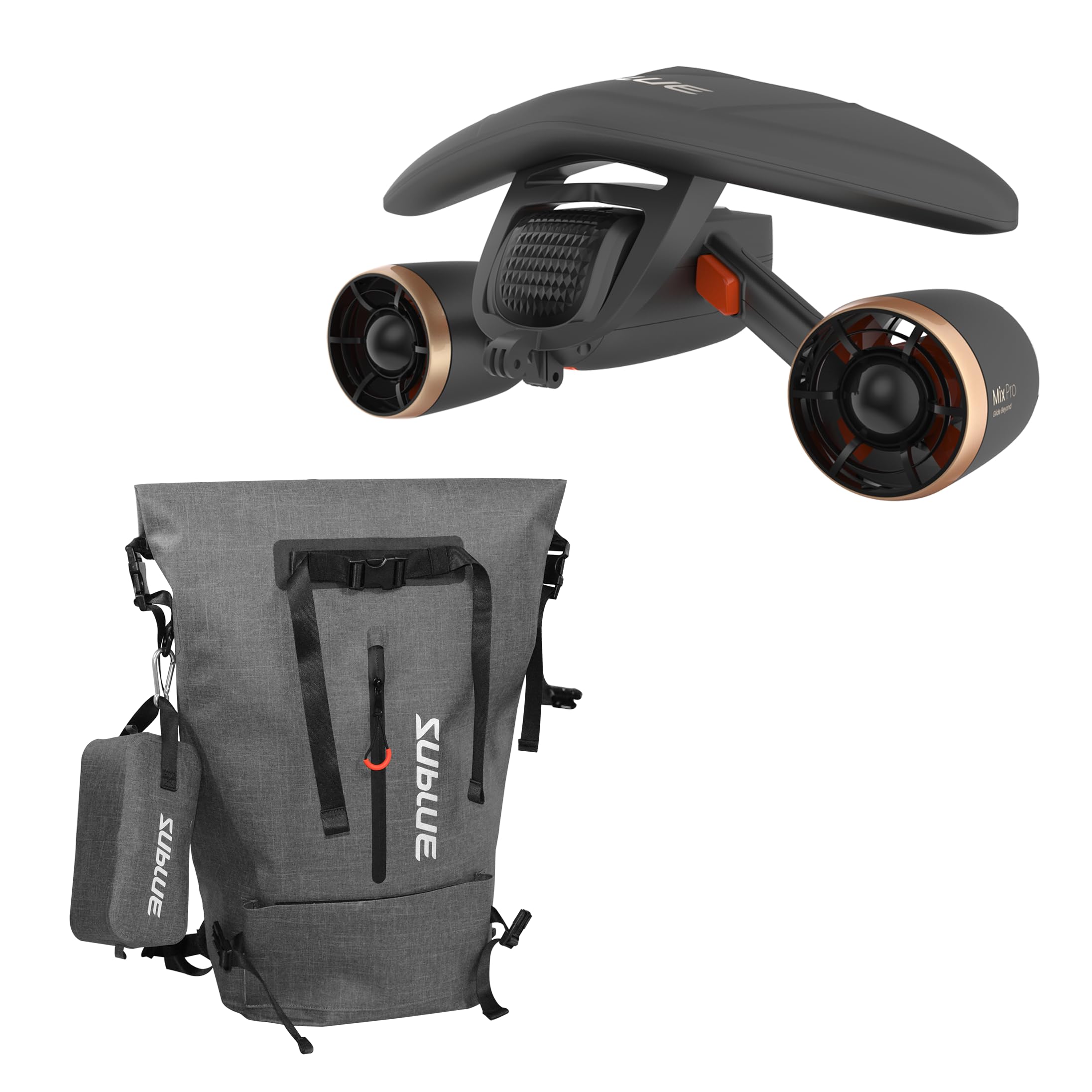 sublue Mix Pro Underwater Scooter(Black)+Waterproof Backpack Bundle Set