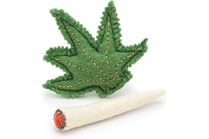 Glaciart One Catnip Joint & Leaf Cat Toy Set: Cats' Crack for Hilarious Felines
